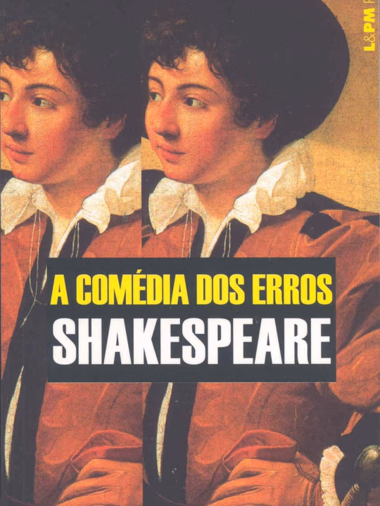 Capa do livro: A Comédia dos Erros