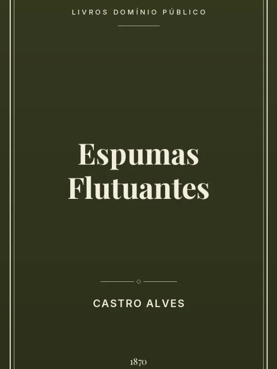 Capa do livro Espumas Flutuantes