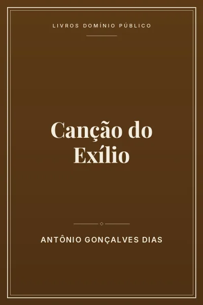 Capa do livro Canção do Exílio