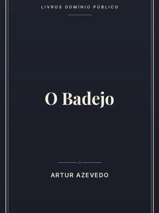 O Badejo 1 Capa do livro O Badejo