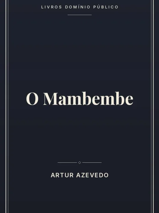 O Mambembe 1 Capa do livro O Mambembe
