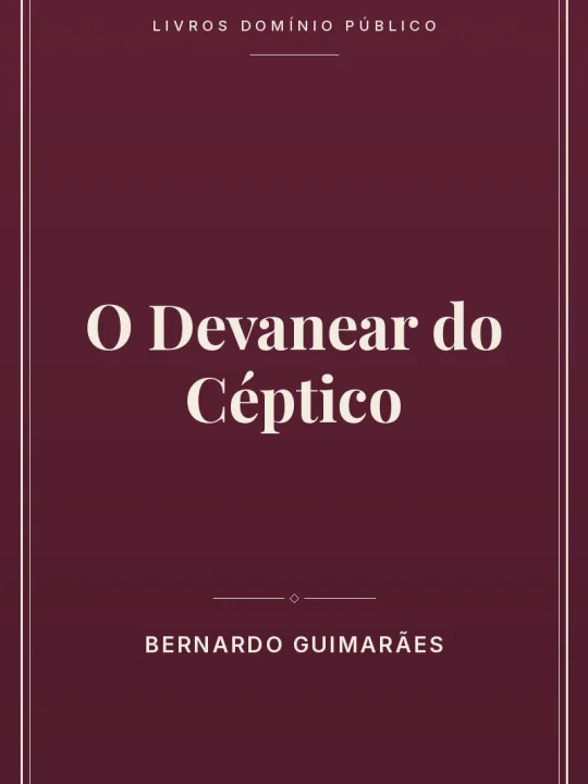 Capa do livro O Devanear do Céptico