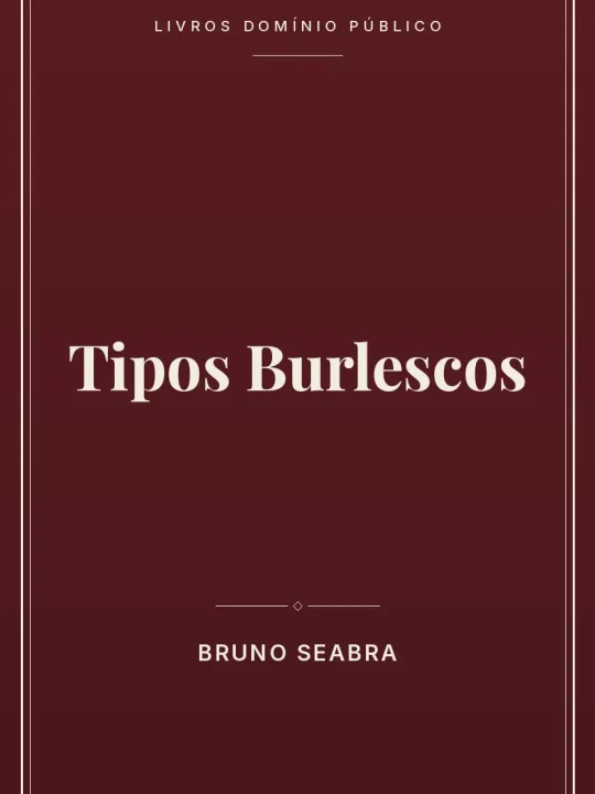 Capa do livro Tipos Burlescos