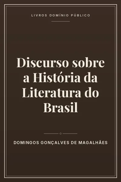 Capa do livro Discurso sobre a História da Literatura do Brasil