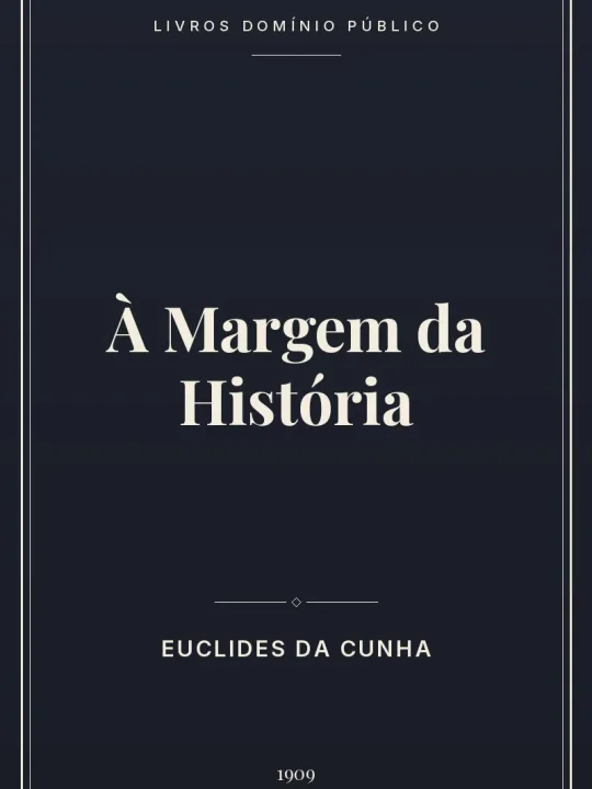 À Margem da História 1 Capa do livro À Margem da História