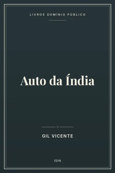 Capa do livro Auto da Índia