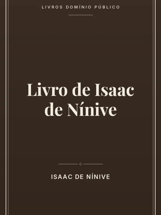Capa do livro Livro de Isaac de Nínive