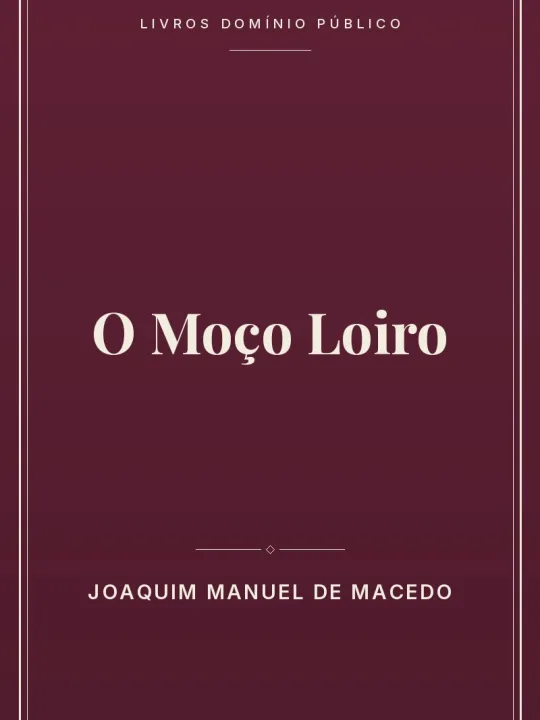 Capa do livro O Moço Loiro