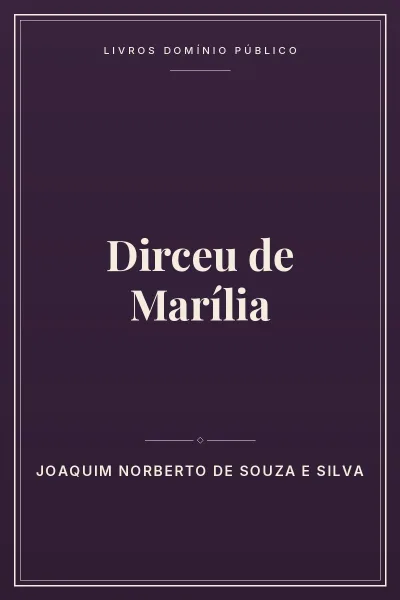 Capa do livro Dirceu de Marília