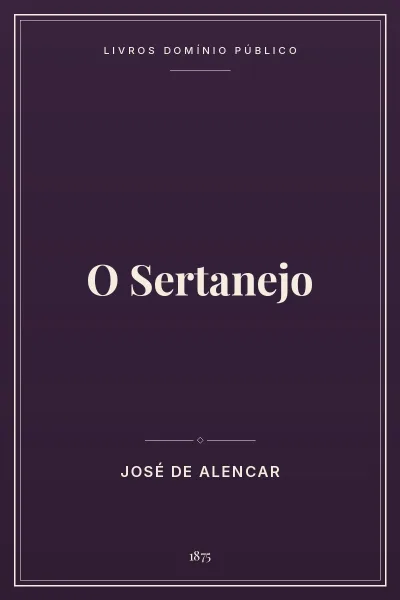 Capa do livro O Sertanejo