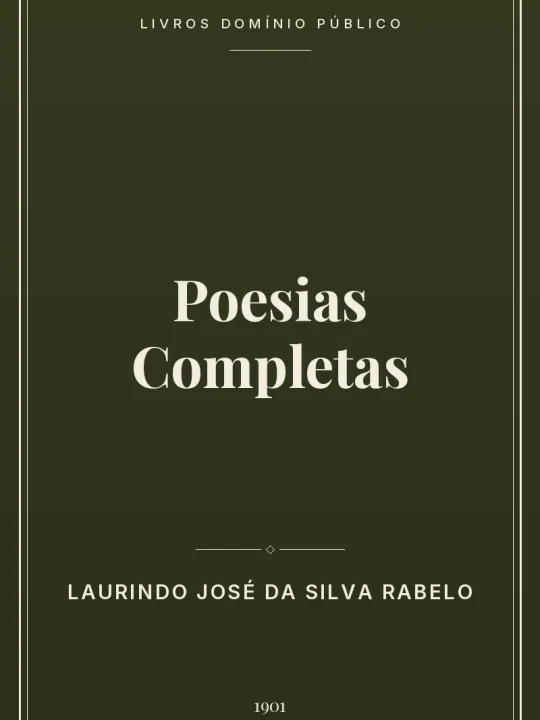 Poesias Completas 1 Capa do livro Poesias Completas