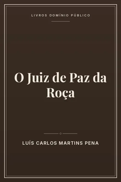 Capa do livro O Juiz de Paz da Roça