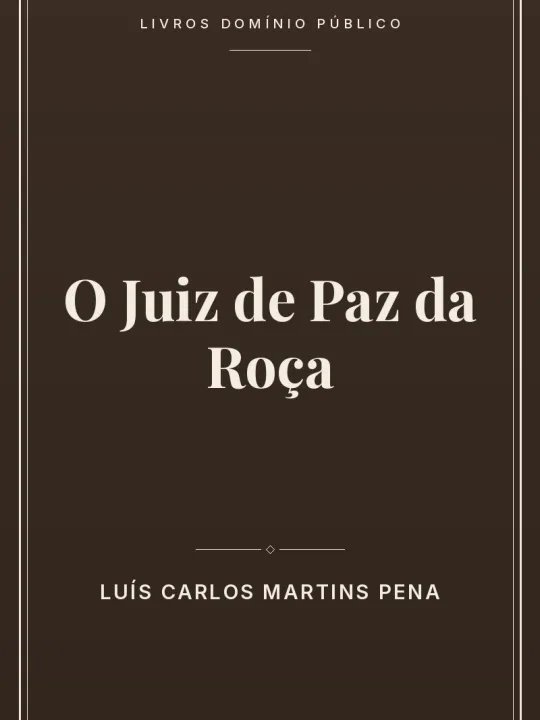 Capa do livro O Juiz de Paz da Roça