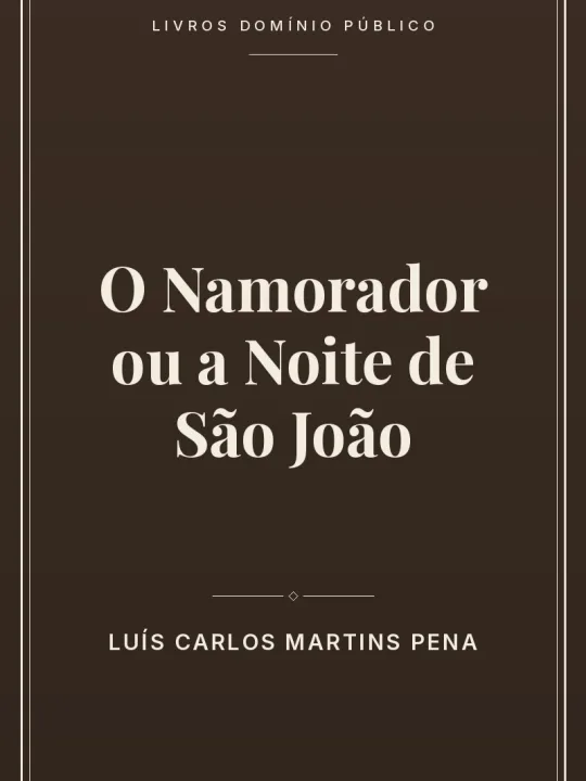 O Namorador ou a Noite de São João 1 Capa do livro O Namorador ou a Noite de São João
