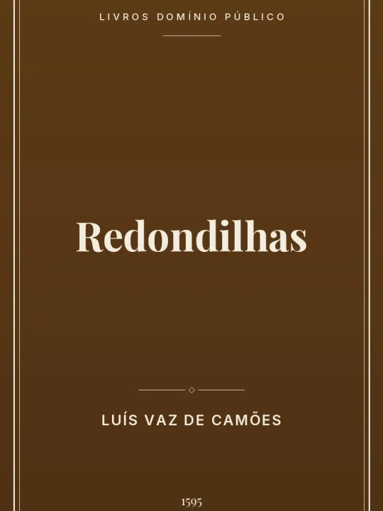 Capa do livro Redondilhas