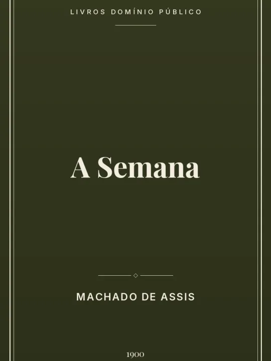 A Semana 1 Capa do livro A Semana