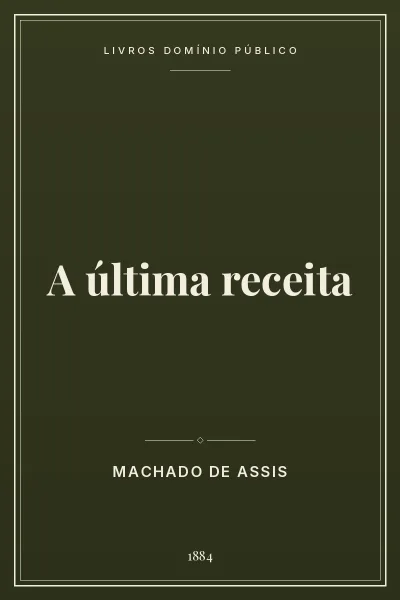 Capa do livro A última receita