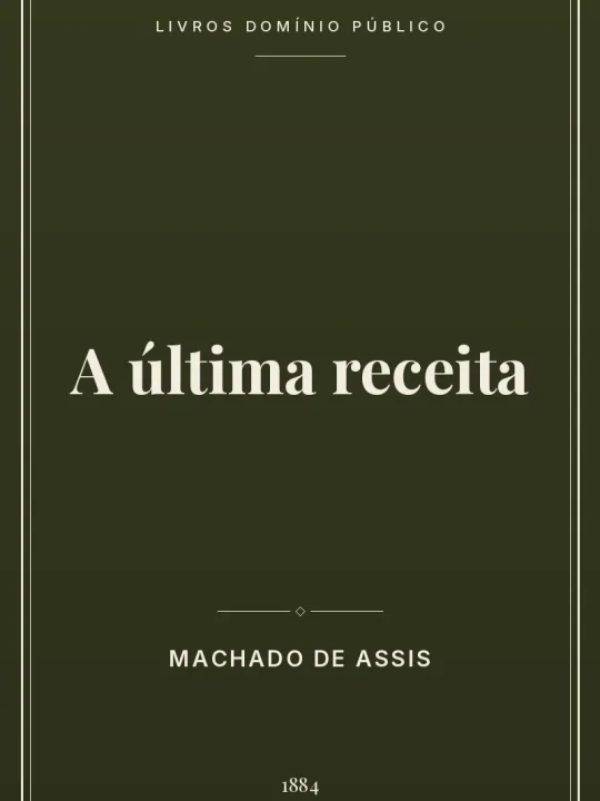 A última receita 1 Capa do livro A última receita