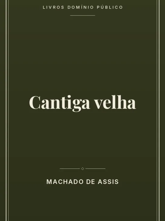 Cantiga velha 1 Capa do livro Cantiga velha