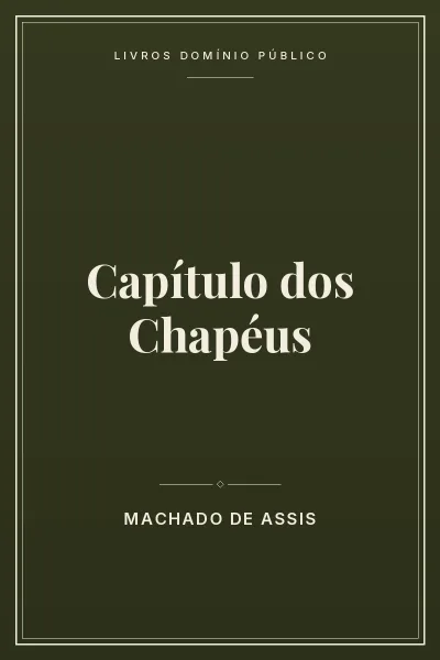 Capa do livro Capítulo dos Chapéus