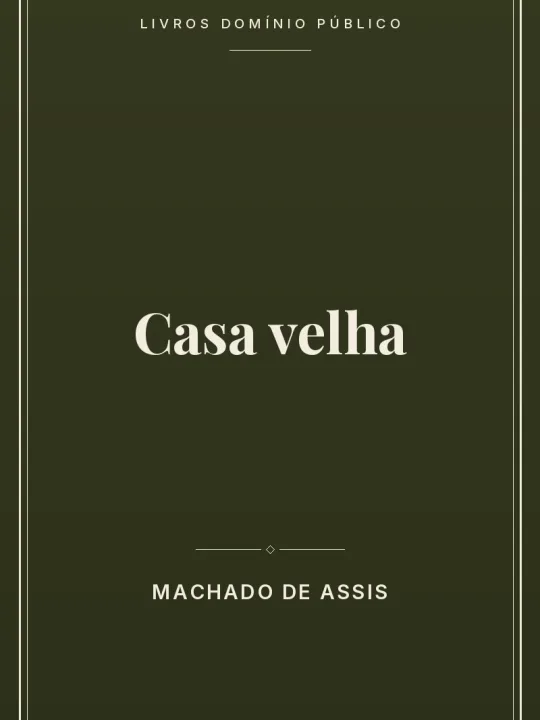 Capa do livro Casa velha