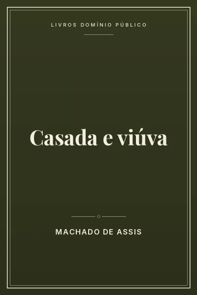 Capa do livro Casada e viúva