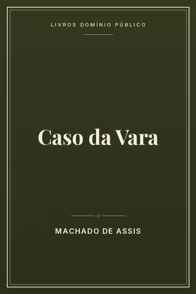 Capa do livro Caso da Vara