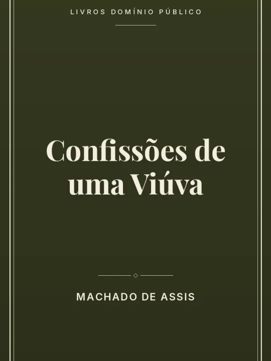 Confissões de uma Viúva 1 Capa do livro Confissões de uma Viúva