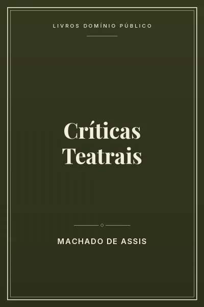 Capa do livro Críticas Teatrais