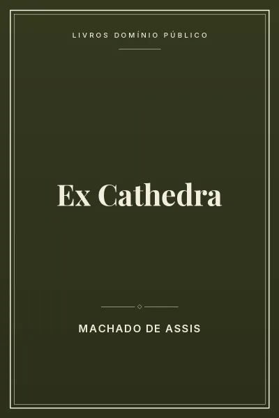 Capa do livro Ex Cathedra
