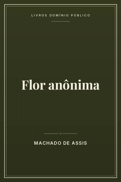 Capa do livro Flor anônima