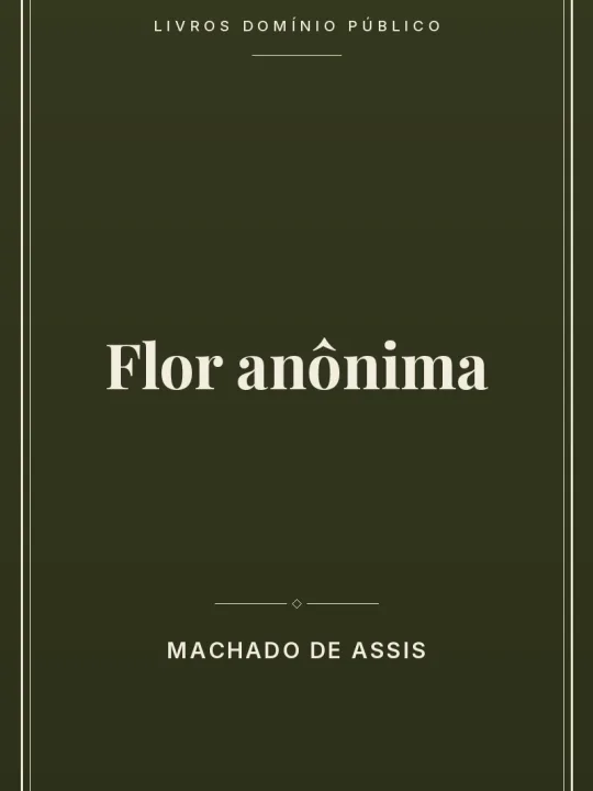 Capa do livro Flor anônima