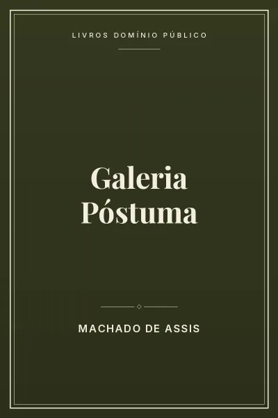 Capa do livro Galeria Póstuma
