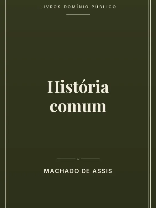 Capa do livro História comum