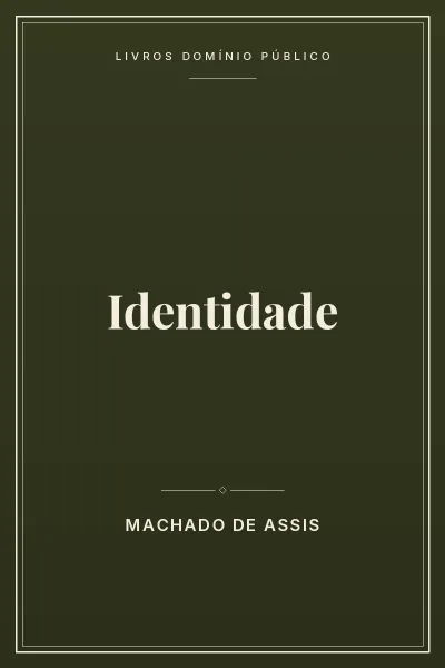 Capa do livro Identidade