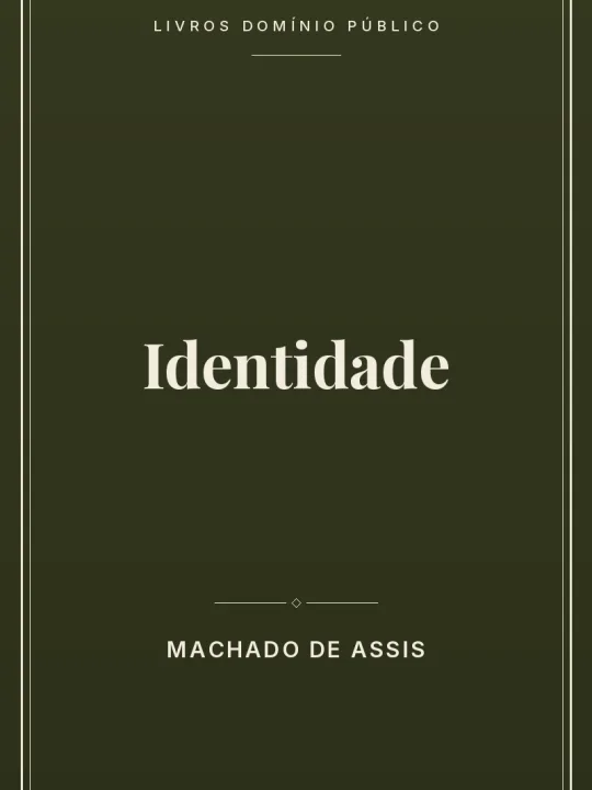 Identidade 1 Capa do livro Identidade