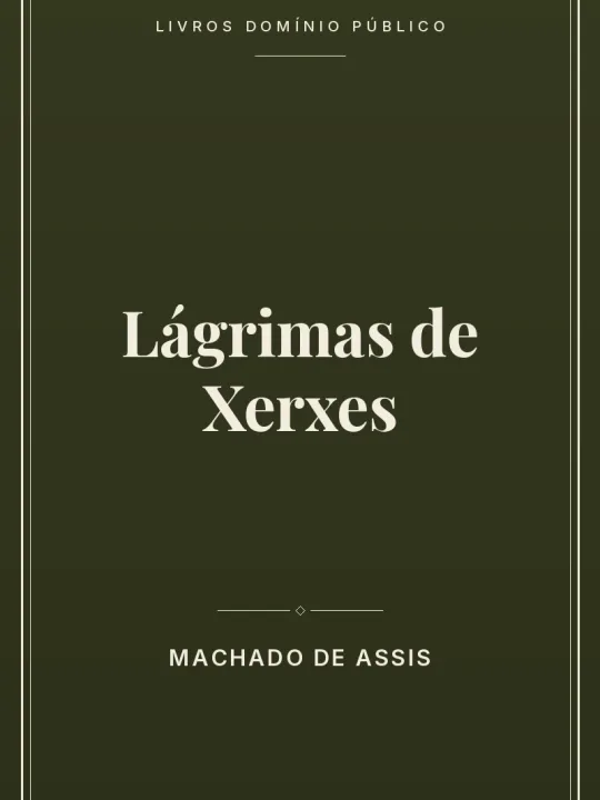 Lágrimas de Xerxes 1 Capa do livro Lágrimas de Xerxes