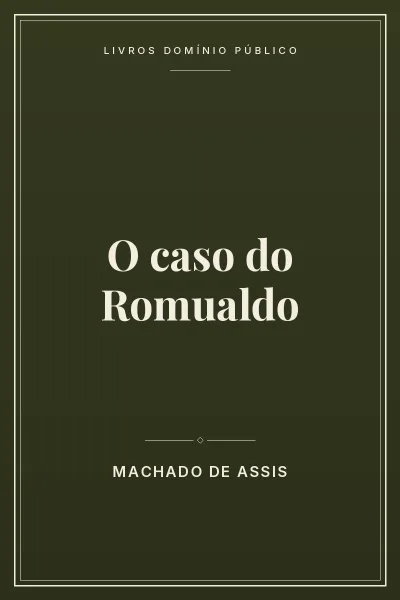Capa do livro O caso do Romualdo