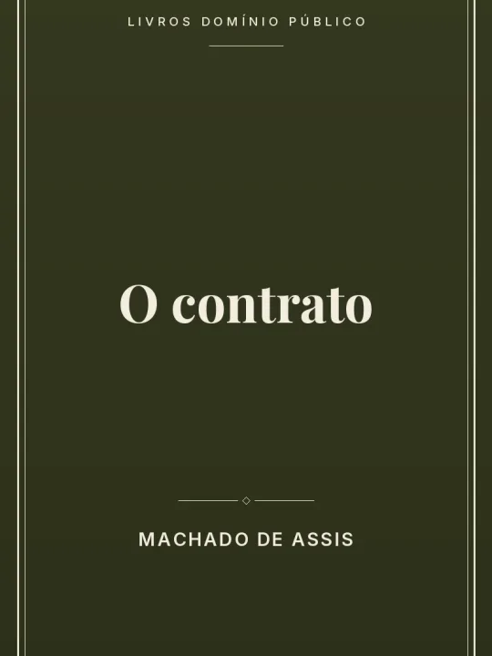O contrato 1 Capa do livro O contrato