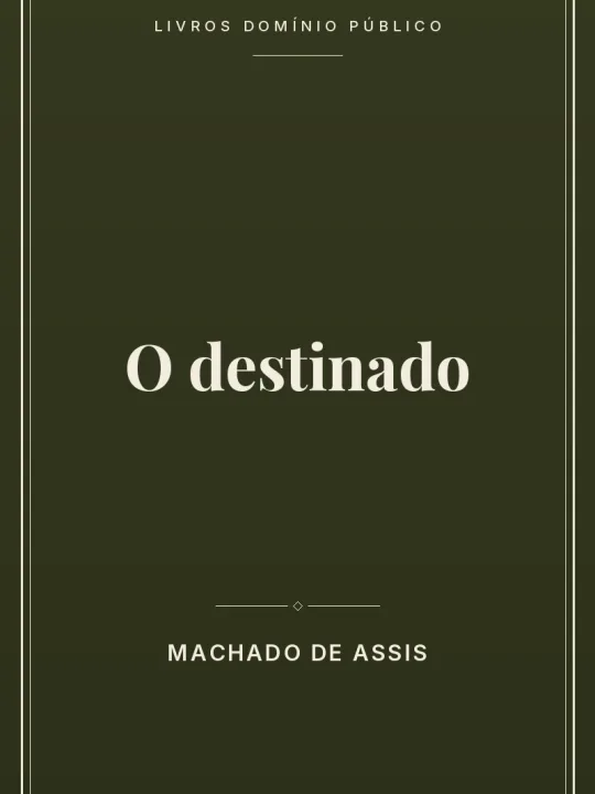 O destinado 1 Capa do livro O destinado