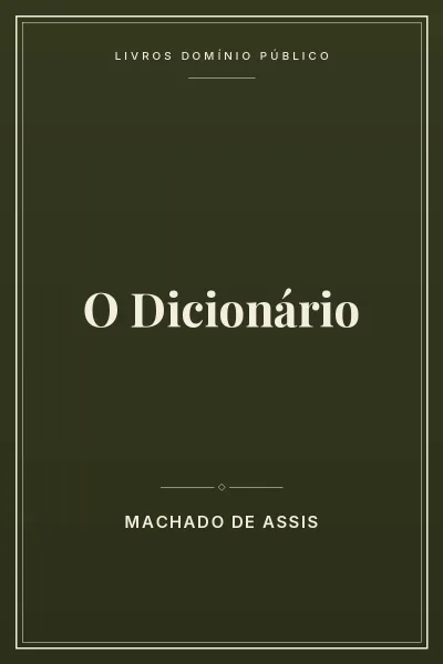 Capa do livro O Dicionário
