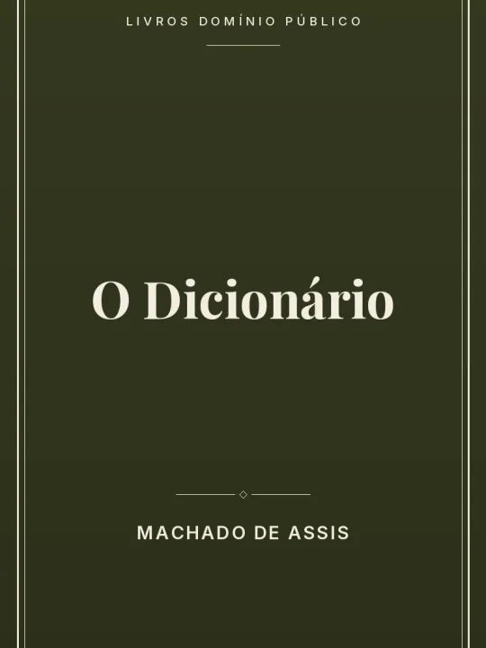 O Dicionário 1 Capa do livro O Dicionário