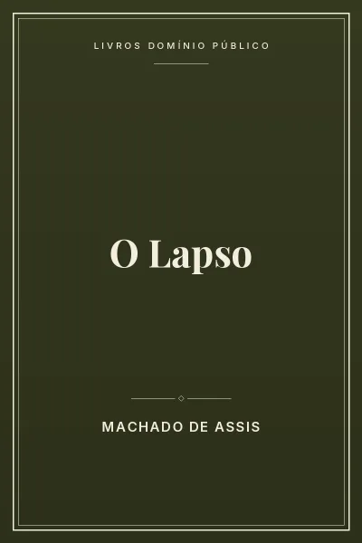 Capa do livro O Lapso