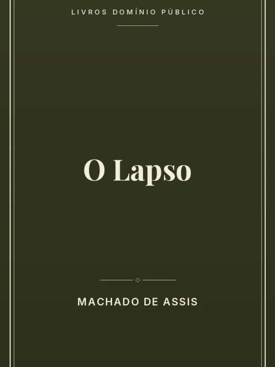 O Lapso 1 Capa do livro O Lapso