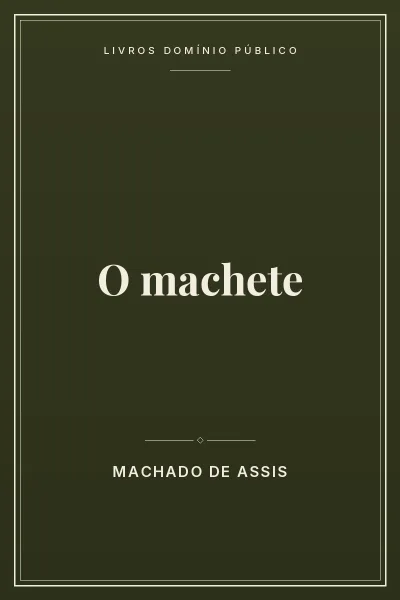 Capa do livro O machete