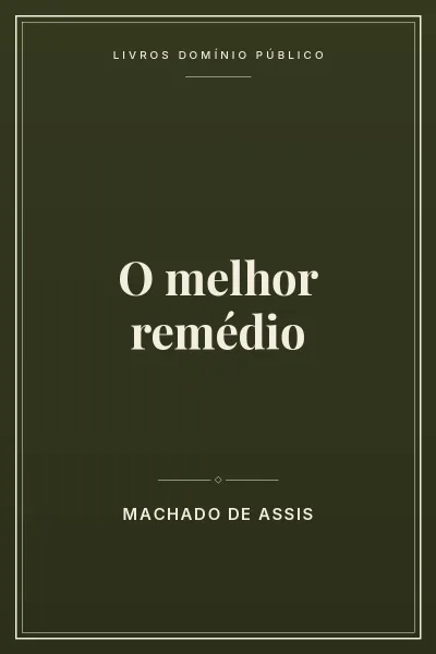 Capa do livro O melhor remédio
