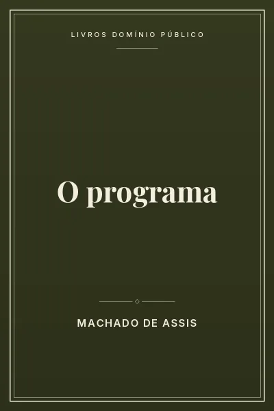 Capa do livro O programa