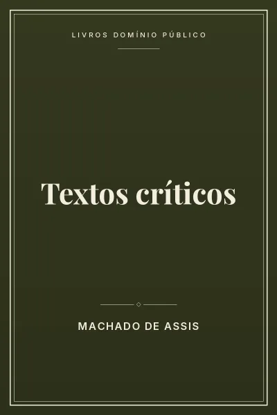 Capa do livro Textos críticos