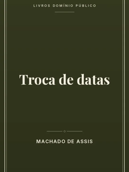 Troca de datas 1 Capa do livro Troca de datas