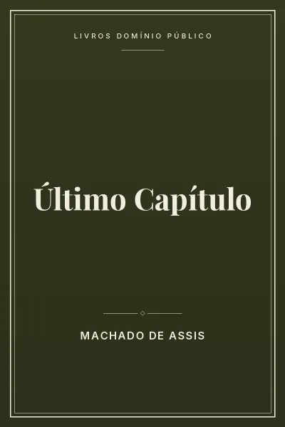 Capa do livro Último Capítulo